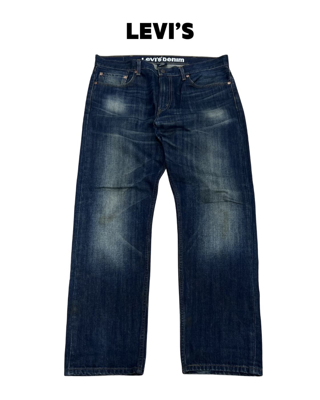 리바이스 505 슬림스트레이트 핏 진청 데님 팬츠 상품이미지1