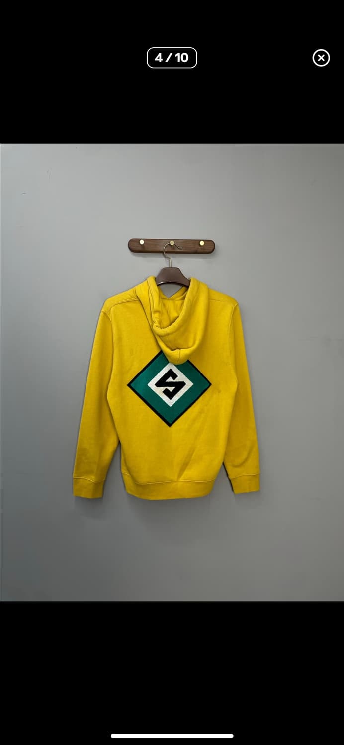 스투시 다이아몬드 자수 옐로우 후드티 A3008 상품이미지4