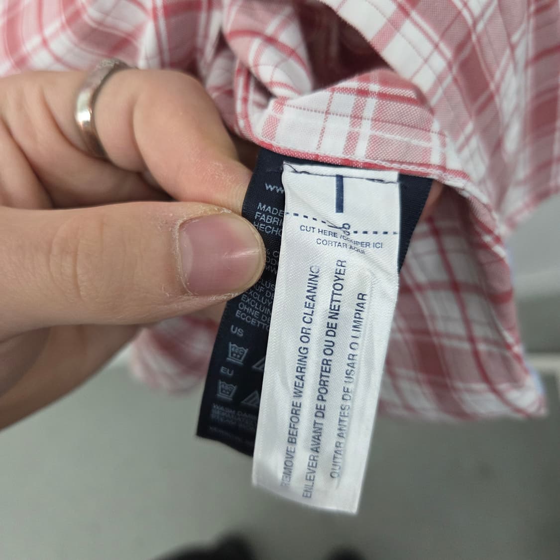 타미힐피거 체크 셔츠 남L 상품이미지6