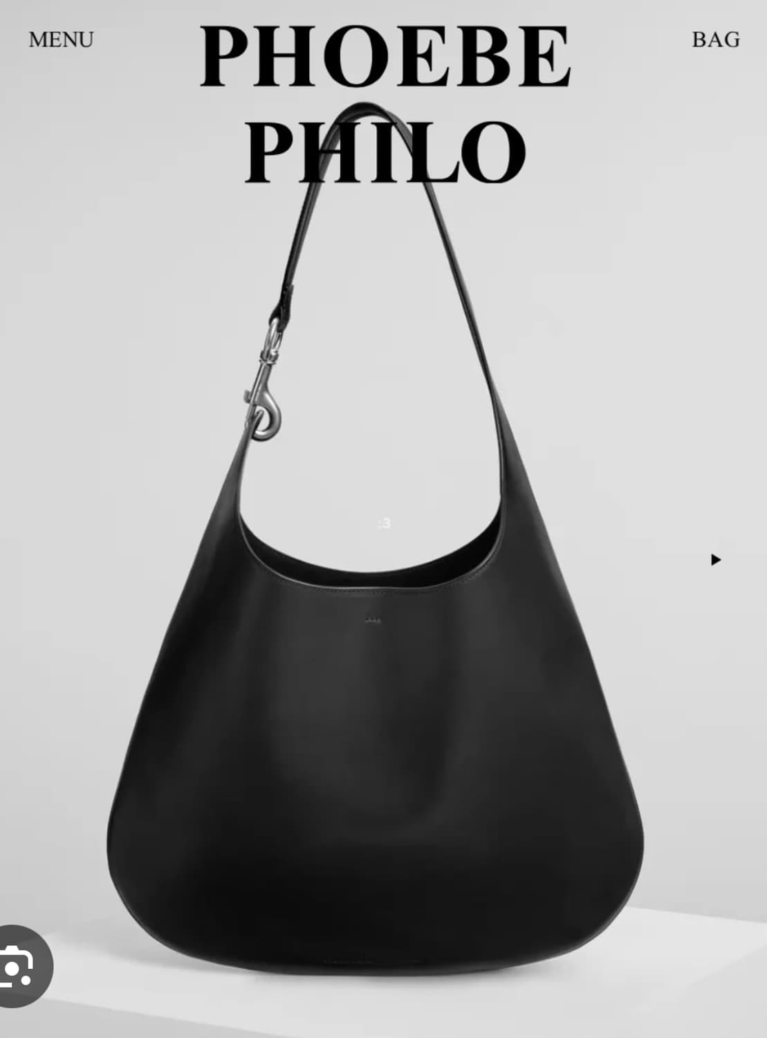 phoebe philo 피비 파일로 빈백 숄더백 상품이미지2