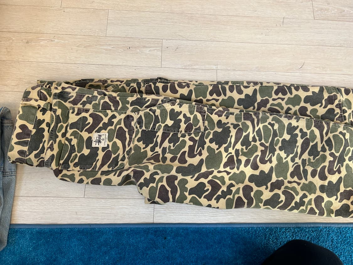 32)스투시 카모 더블니 카펜터 팬츠 상품이미지1