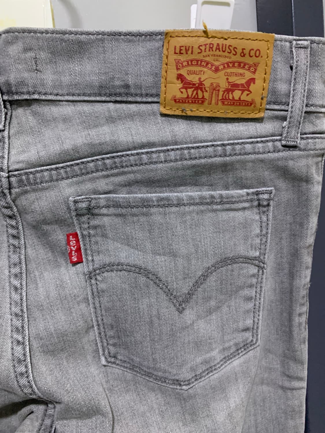 리바이스 그레이 스키니진 상품이미지3