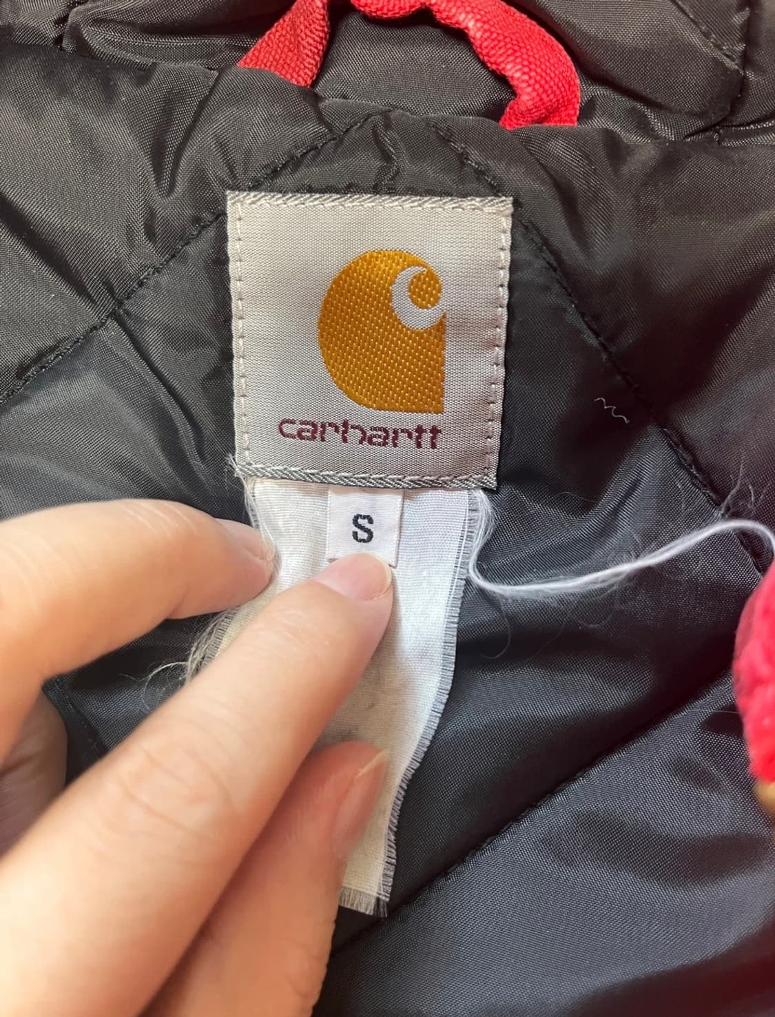 베이프×칼하트 레드카모 후드집업 상품이미지5