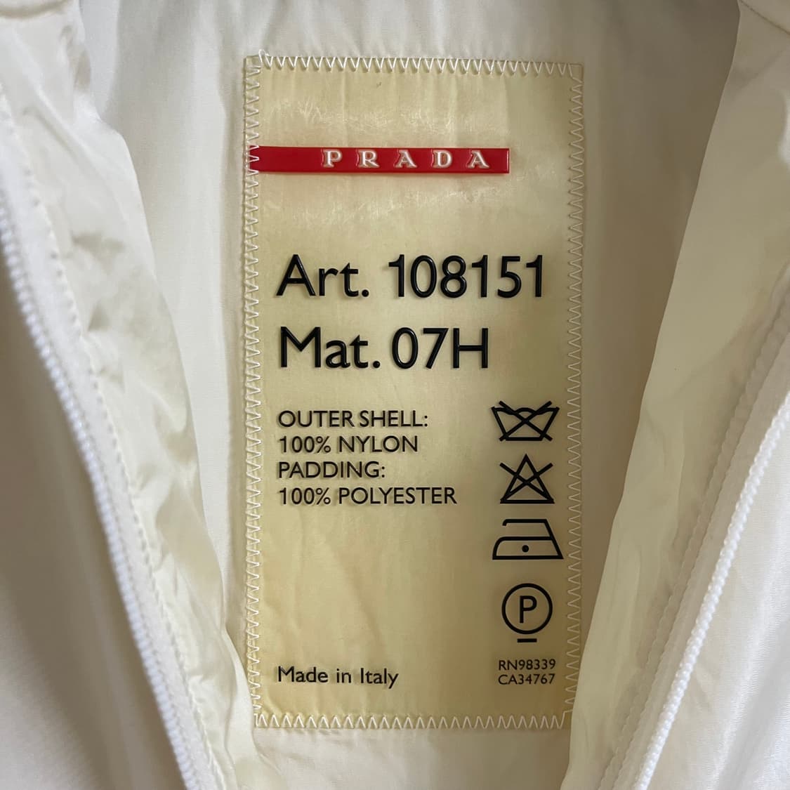 [44] 프라다스포츠 나일론 패딩 자켓  상품이미지5