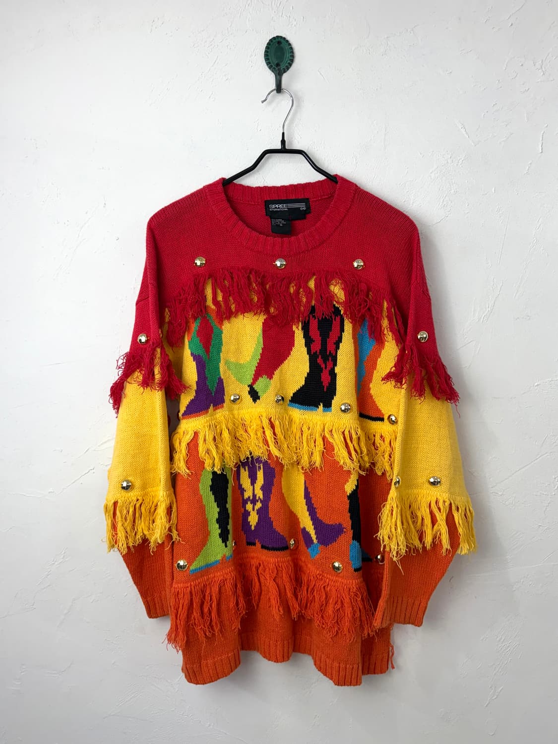 빈티지 SPREE INTERNATIONAL 패턴 니트 상품이미지1