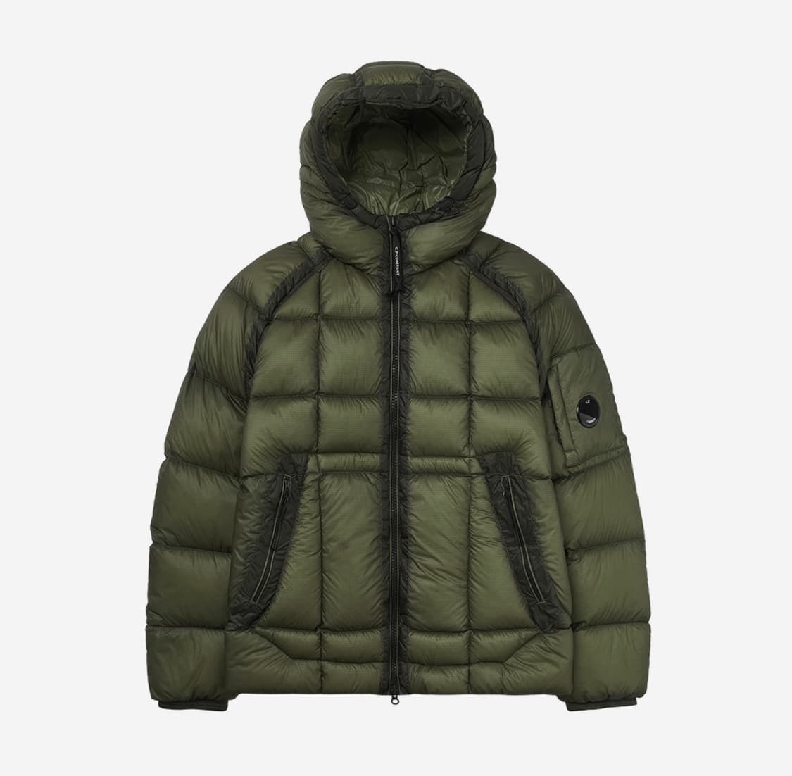 C.P. 컴퍼니 D.D. 쉘 후드 다운 자켓 캐퍼스 그린 라지 새제품  상품이미지1