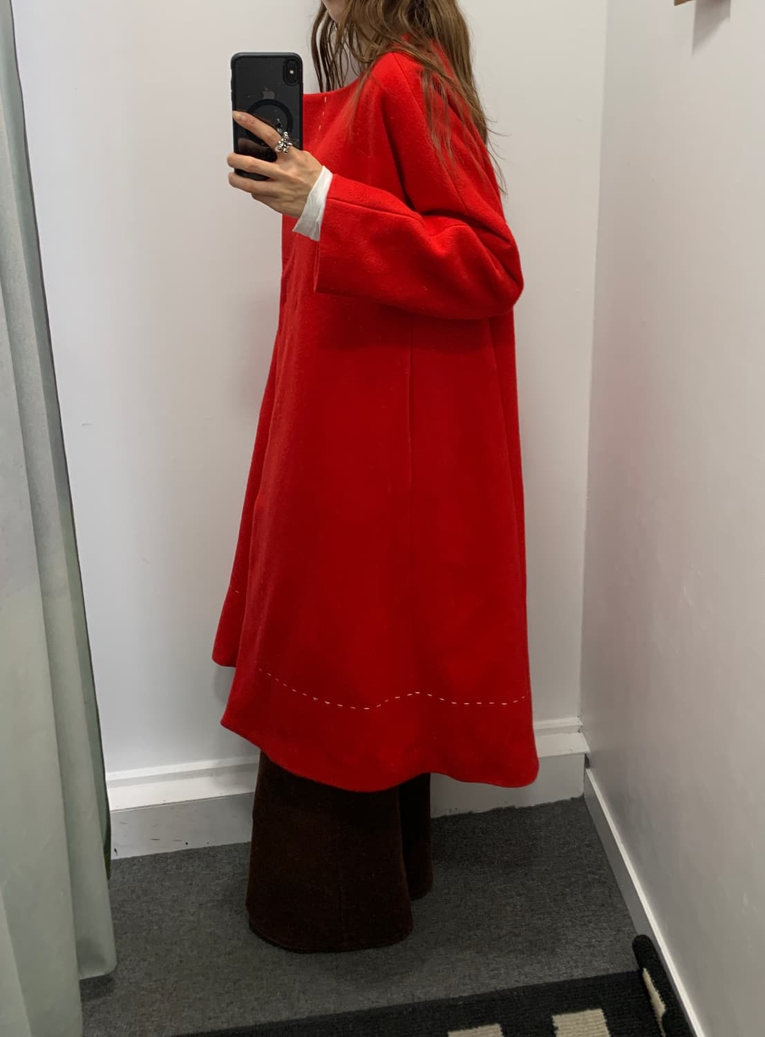 레드 칼라리스 롱코트 상품이미지2