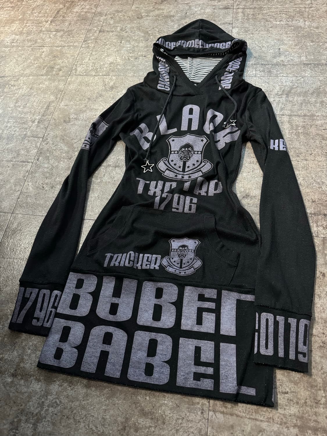 펑크 타입 후디/후디드 집업 2pcs SET (단품 구매 가능) 상품이미지5