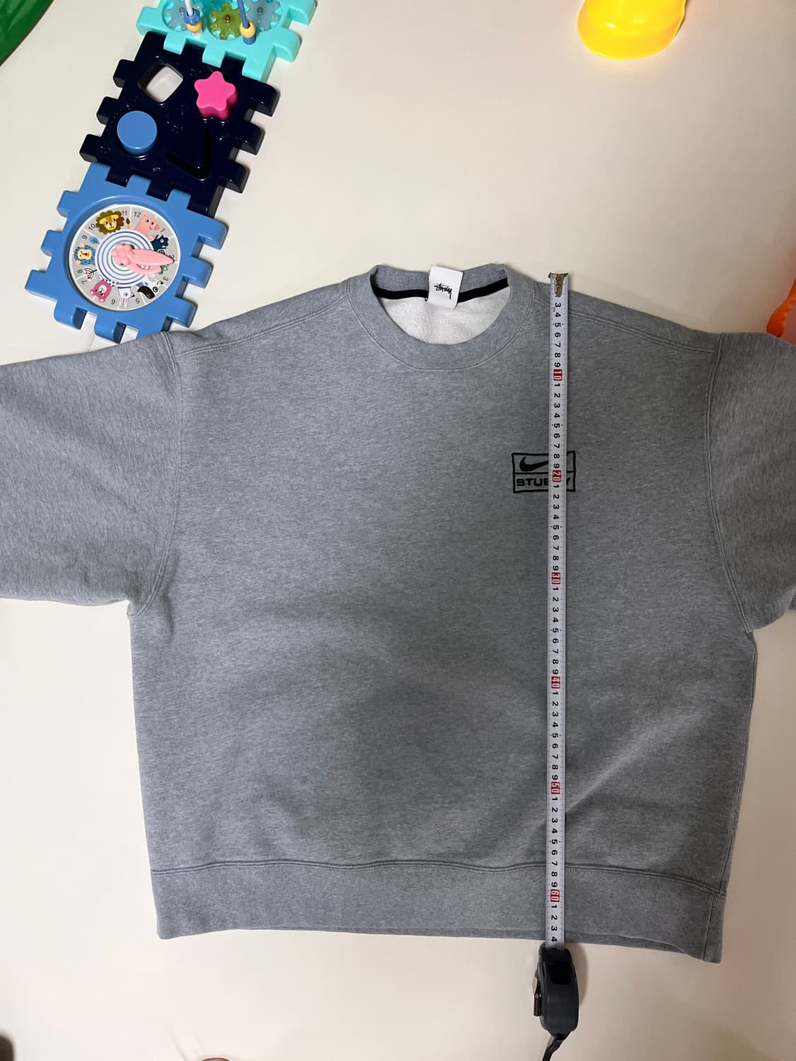 나이키 X 스투시 NRG 플리스 크루넥 다크 그레이 헤더 M사이즈 상품이미지7