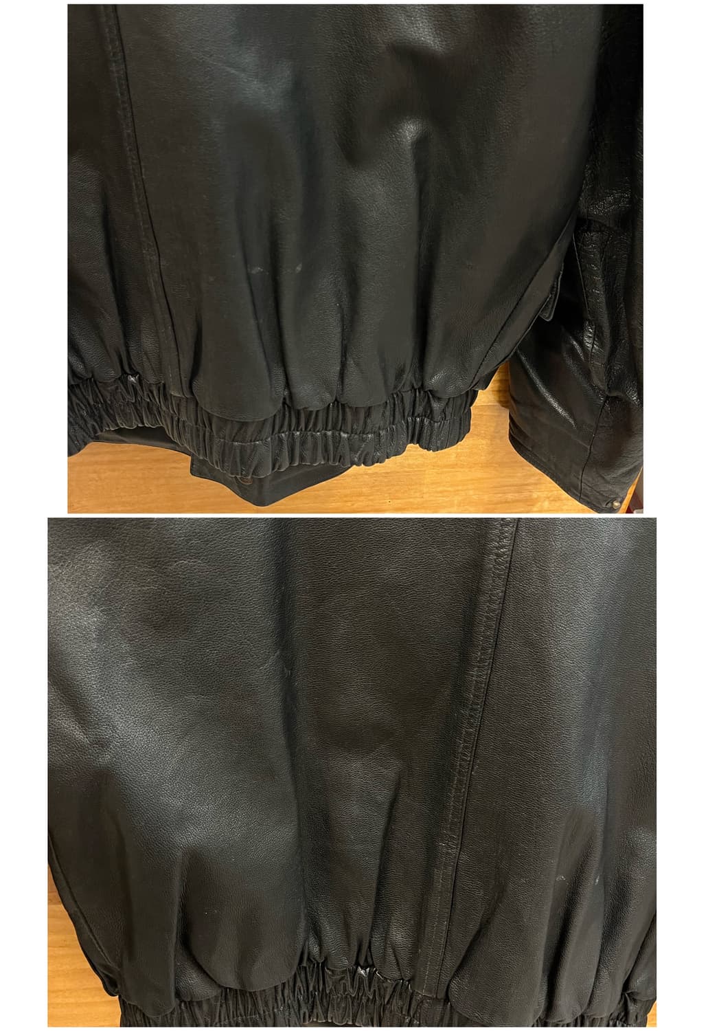 빈티지 양가죽 레더 자켓 블랙 L #csz2882 상품이미지9