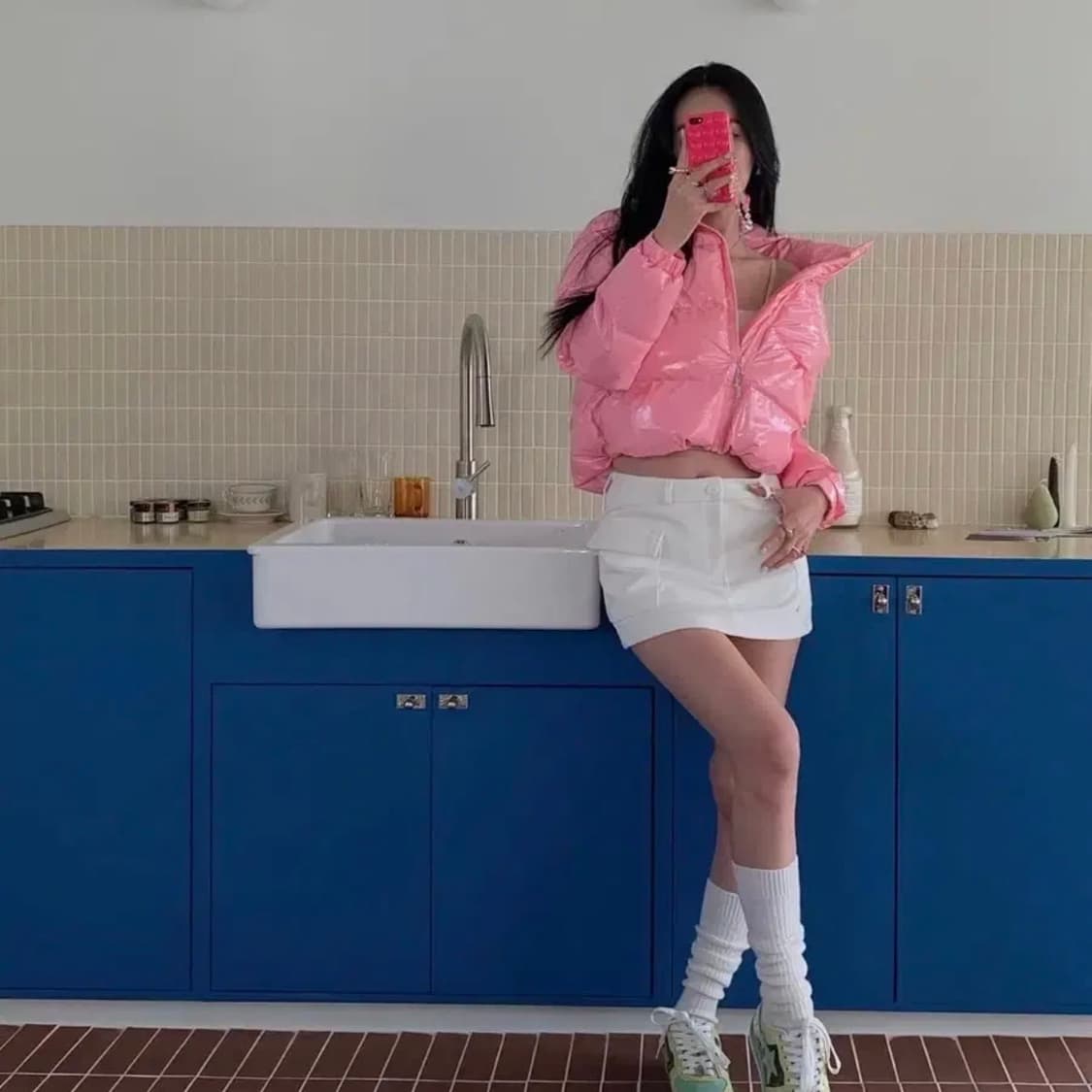 페일제이드 벨벳 미니 스커트 상품이미지4