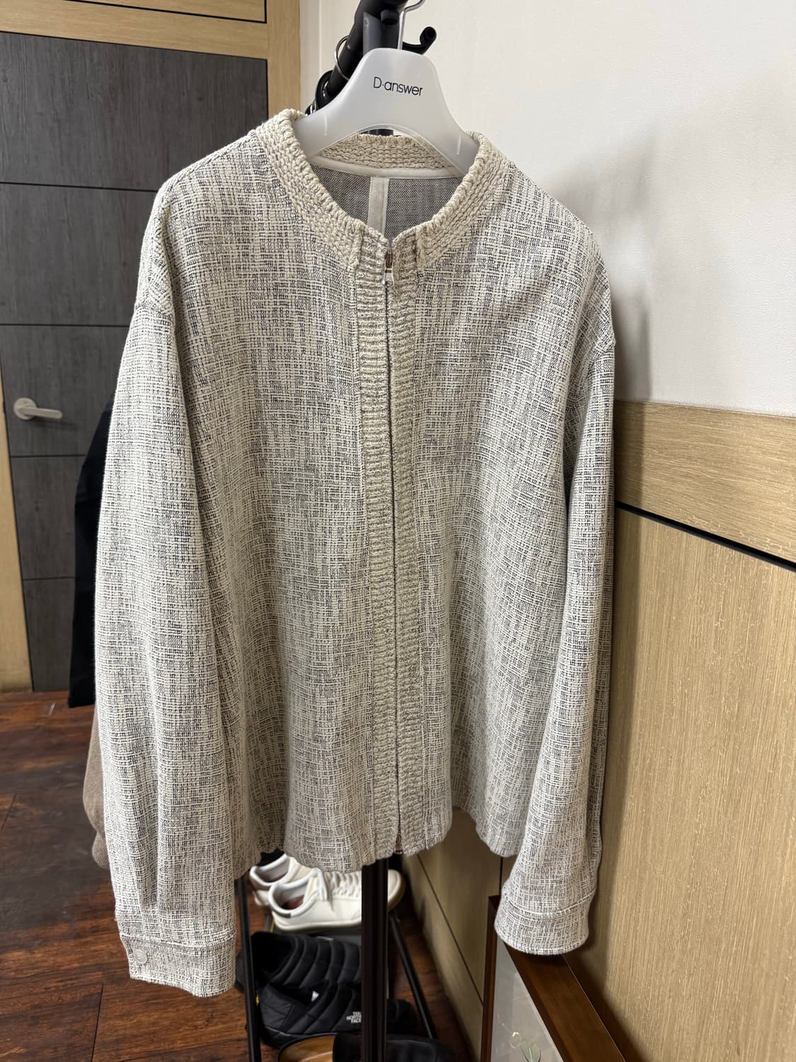 [105] 타임옴므 25ss 트위드 부클 집업 자켓 상품이미지2