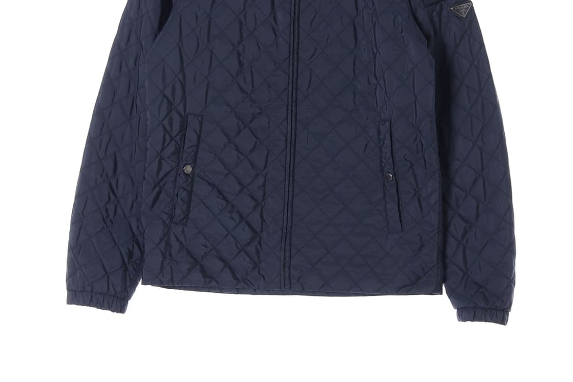 (정품)프라다 로고 네이비 퀼팅 패딩 블루종 재킷
 상품이미지3