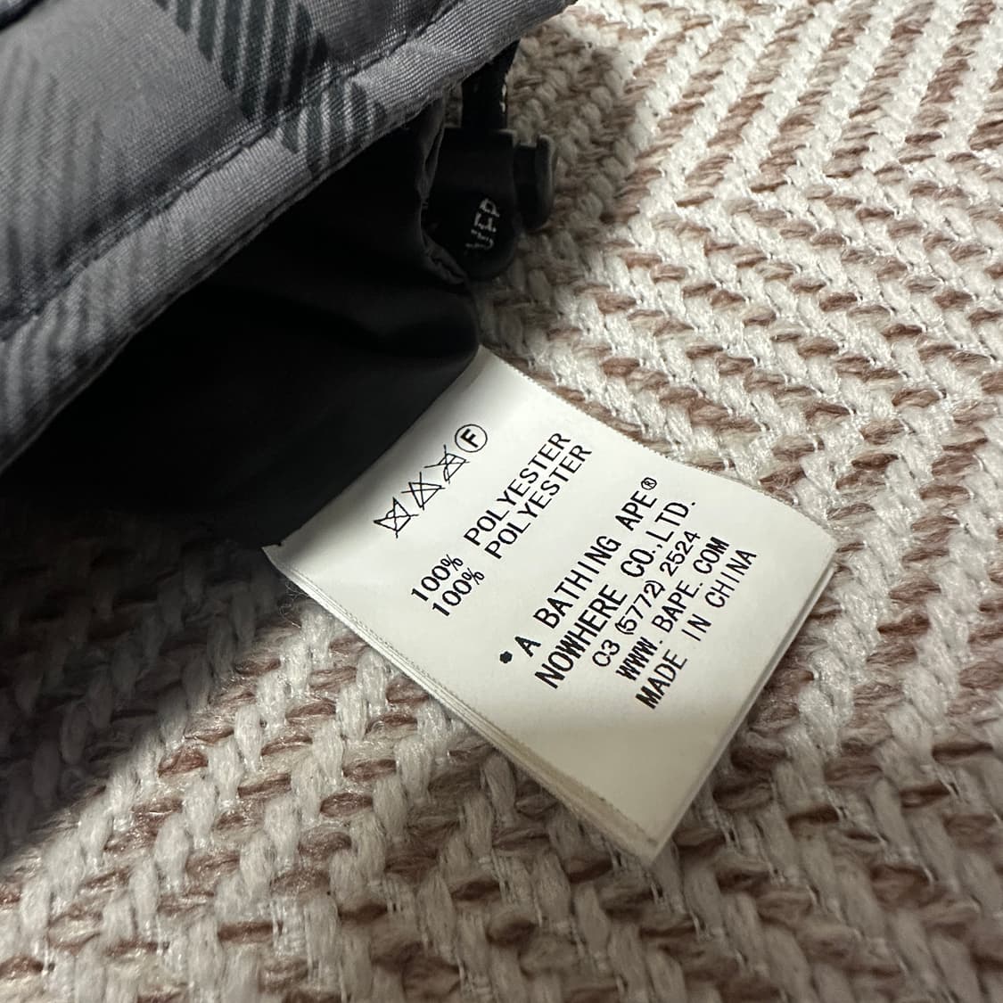 BAPE check jumper down jacket 상품이미지4