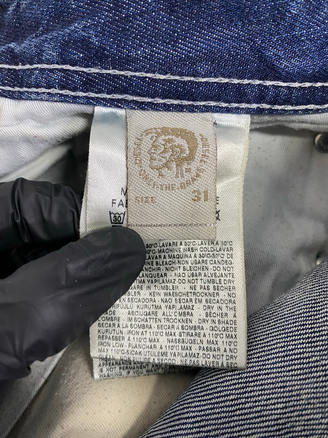 디젤 Diesel THANAZ 워싱진 데님팬츠 31/32 <507> 상품이미지6