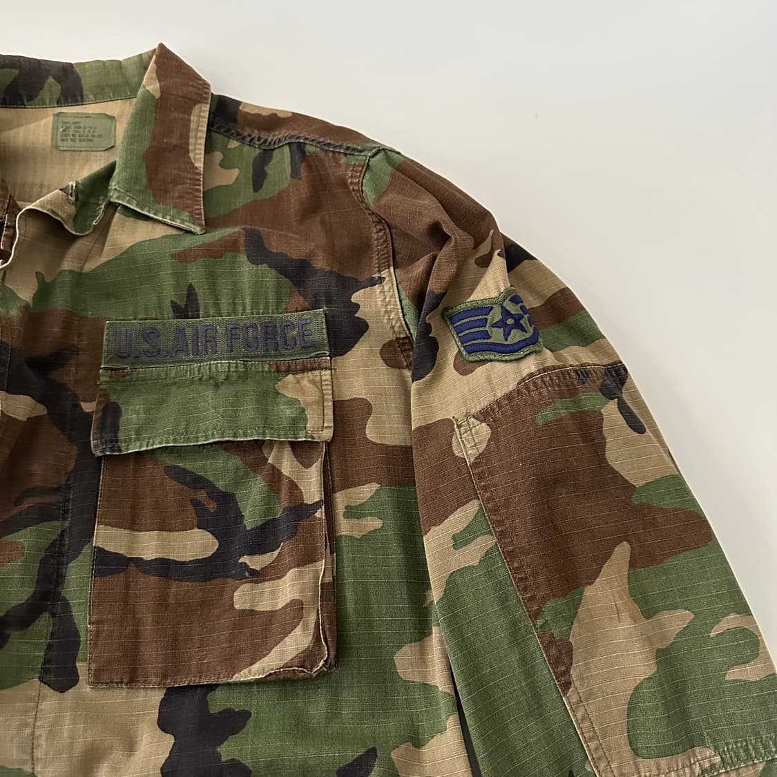 80's USA 밀리터리 미공군 카모 자켓 상품이미지3