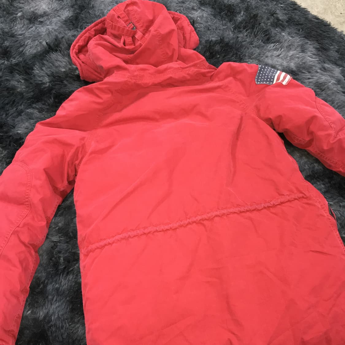 투티/0182 데님 앤 서플라이 랄프로렌 레드 패딩 퍼모자  N3B 상품이미지9