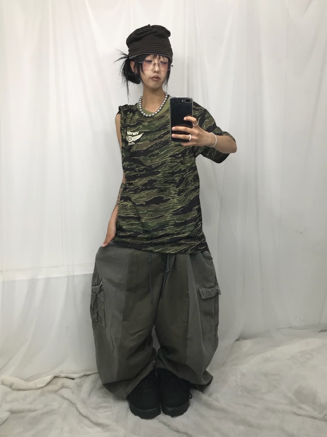 < Vanson Camouflage Printing T-shirt > 상품이미지5