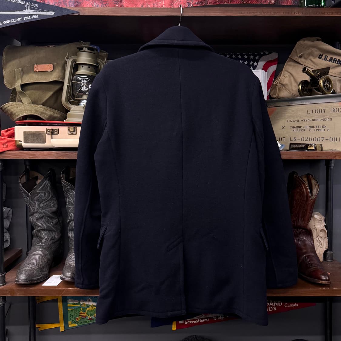 90s 폴로 랄프로렌 US NAVY 미 해군 밀리터리 복각 피코트 상품이미지2