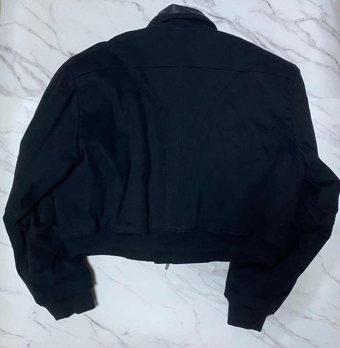 어니더유스 콤비봄버 크롭자켓 상품이미지4