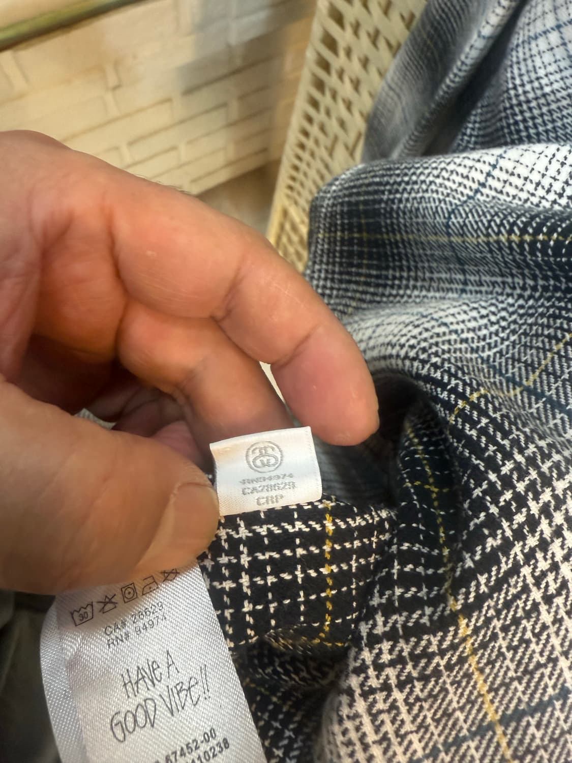 100-105 정품 스투시 트위스티트 얀 플레이트 셔츠자켓 팝니다 상품이미지7