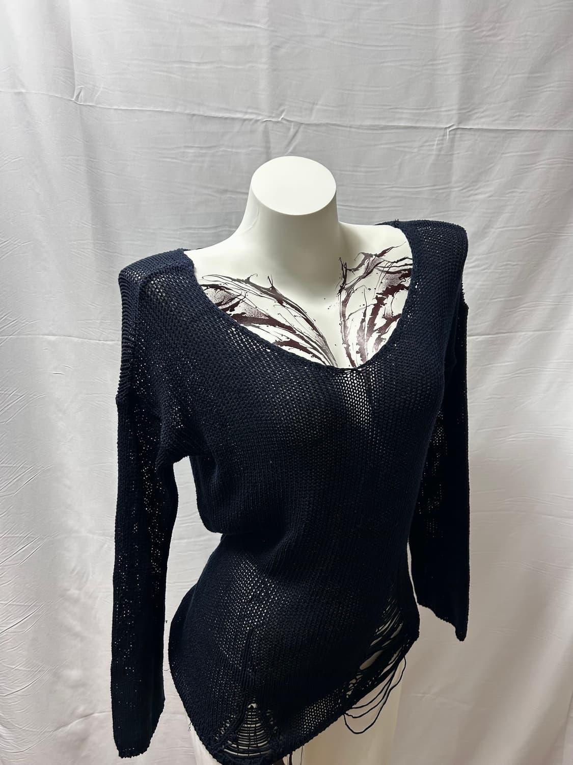 grunge detailed knit  상품이미지1