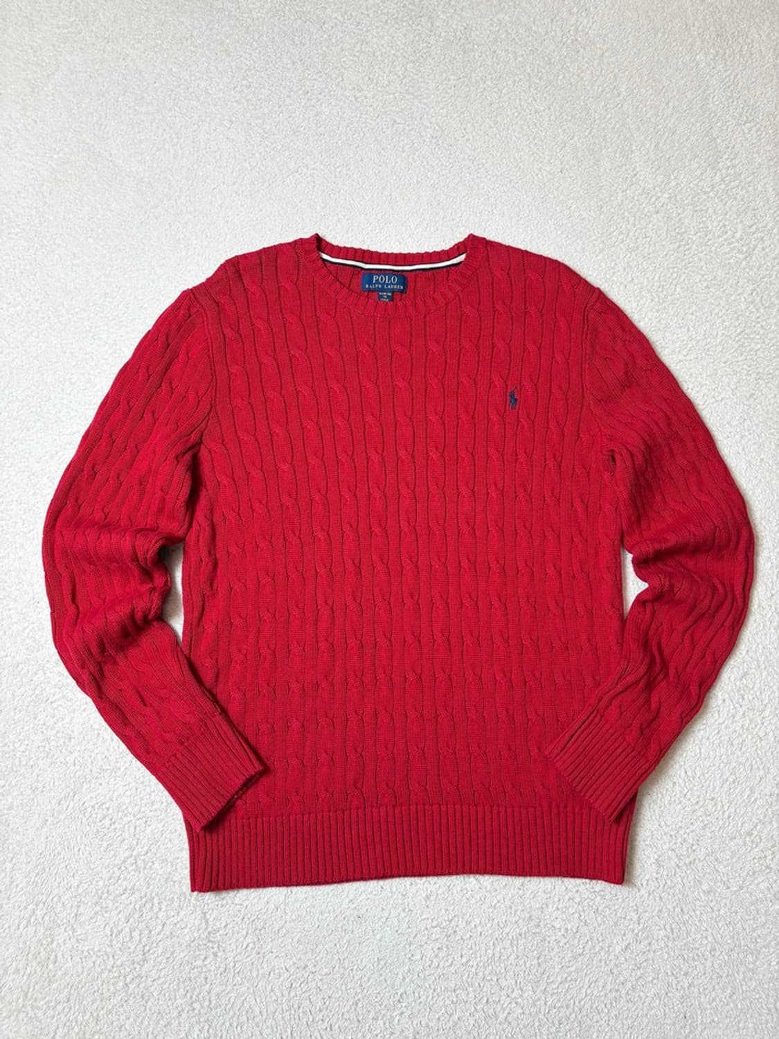 폴로 랄프로렌 큐알 신형 꽈배기 코튼 니트 PN6563 상품이미지1