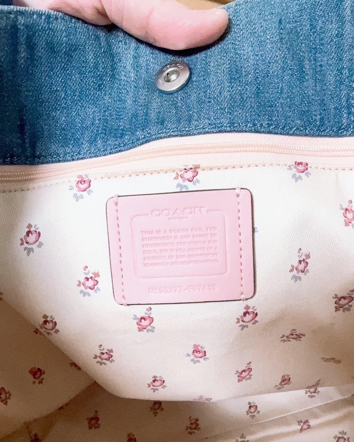 코치 데님 토트백 상품이미지7