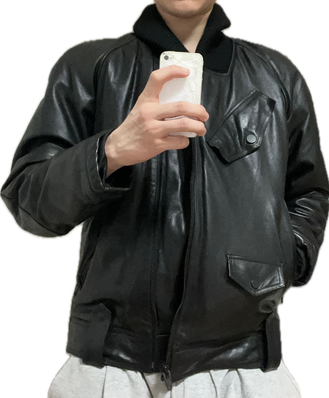 알렉산더왕 X H&M 레더자켓 (착샷O) 상품이미지4