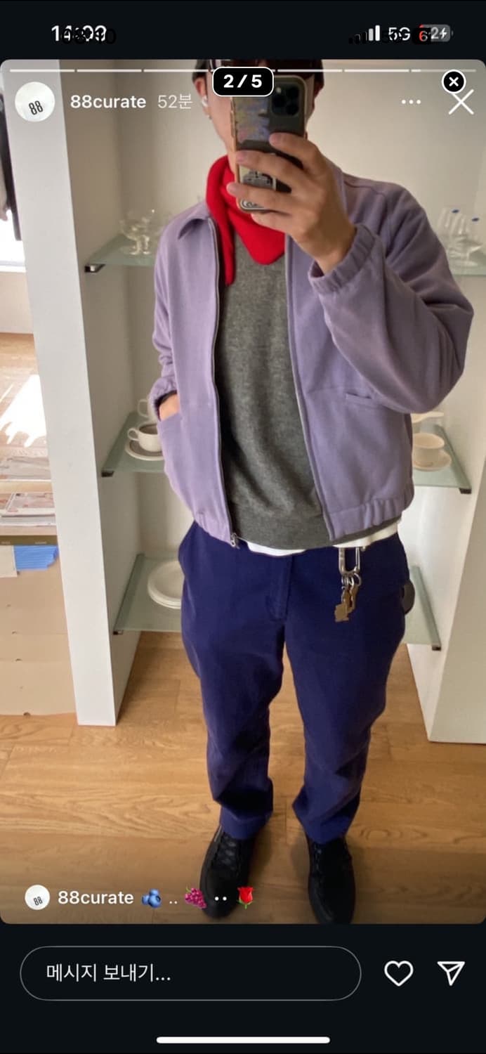 [L] Lady white textured coach jacket 상품이미지3