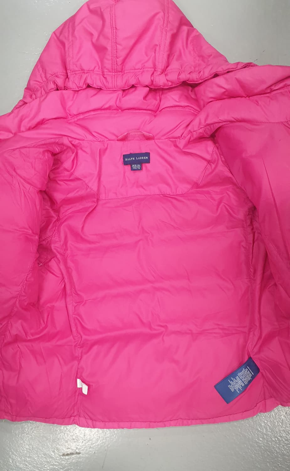 폴로 랄프로렌 아동 핑크 패딩 M (8-10) 상품이미지3
