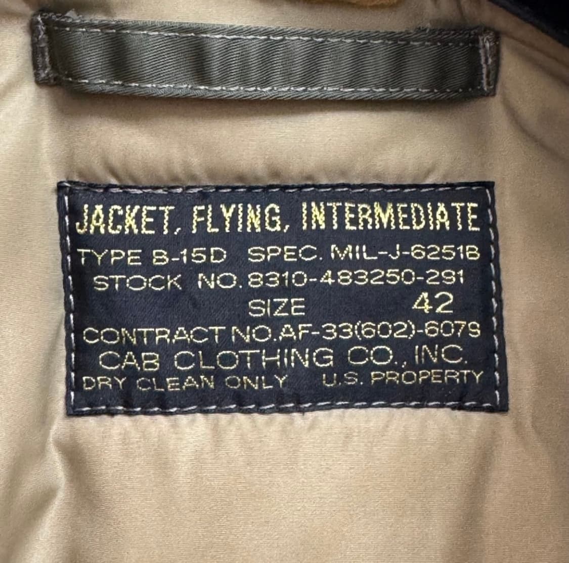 Cab clothing MA-1자켓 상품이미지2