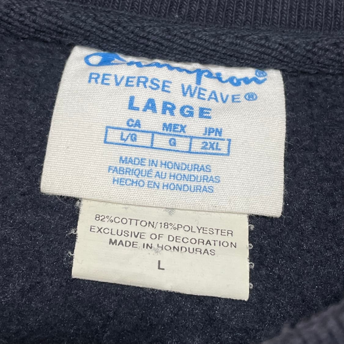 [L] 챔피온 리버스위브 네이비 빈티지 맨투맨 스웻셔츠 상품이미지2