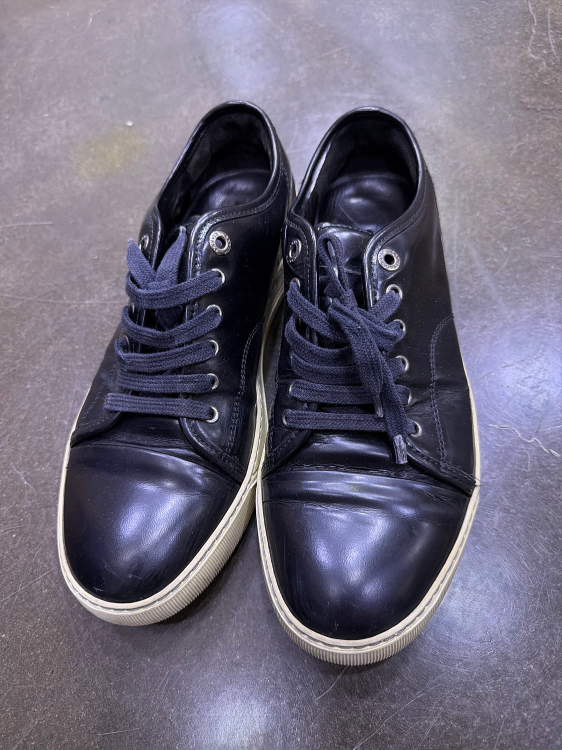 랑방 벨루어 스웨이드 스니커즈 블랙 7 사이즈 260 상품이미지2