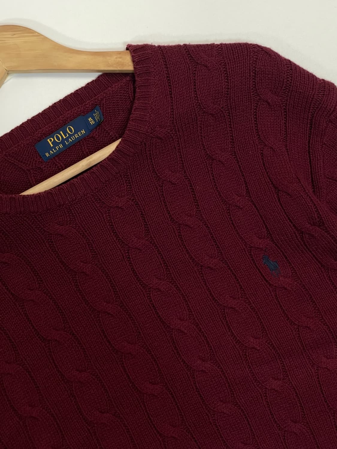 폴로 꽈배기 니트 상품이미지5