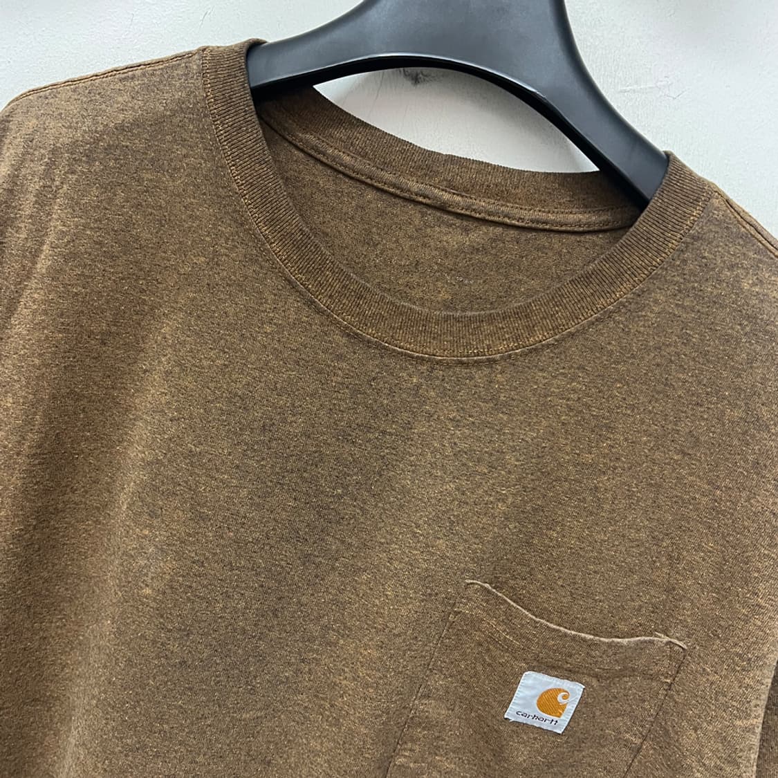 칼하트 오리지날핏 브라운 포켓 반팔티 XL 상품이미지3