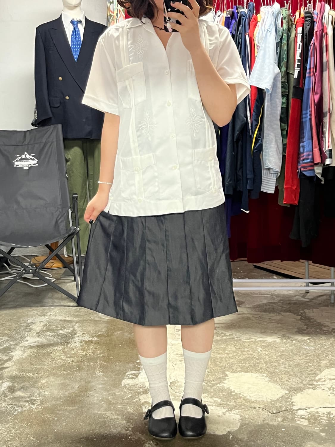 Guayabera shirts (쿠바 셔츠) 여성m 상품이미지5