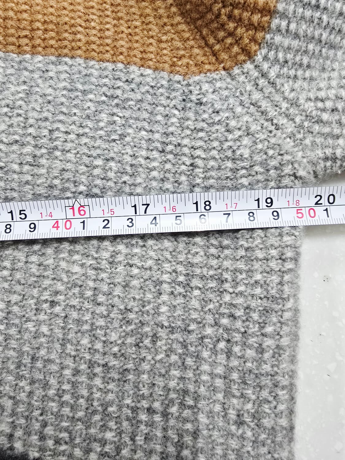 헤지스 컬러블록 니트 집업 가디건100 상품이미지8