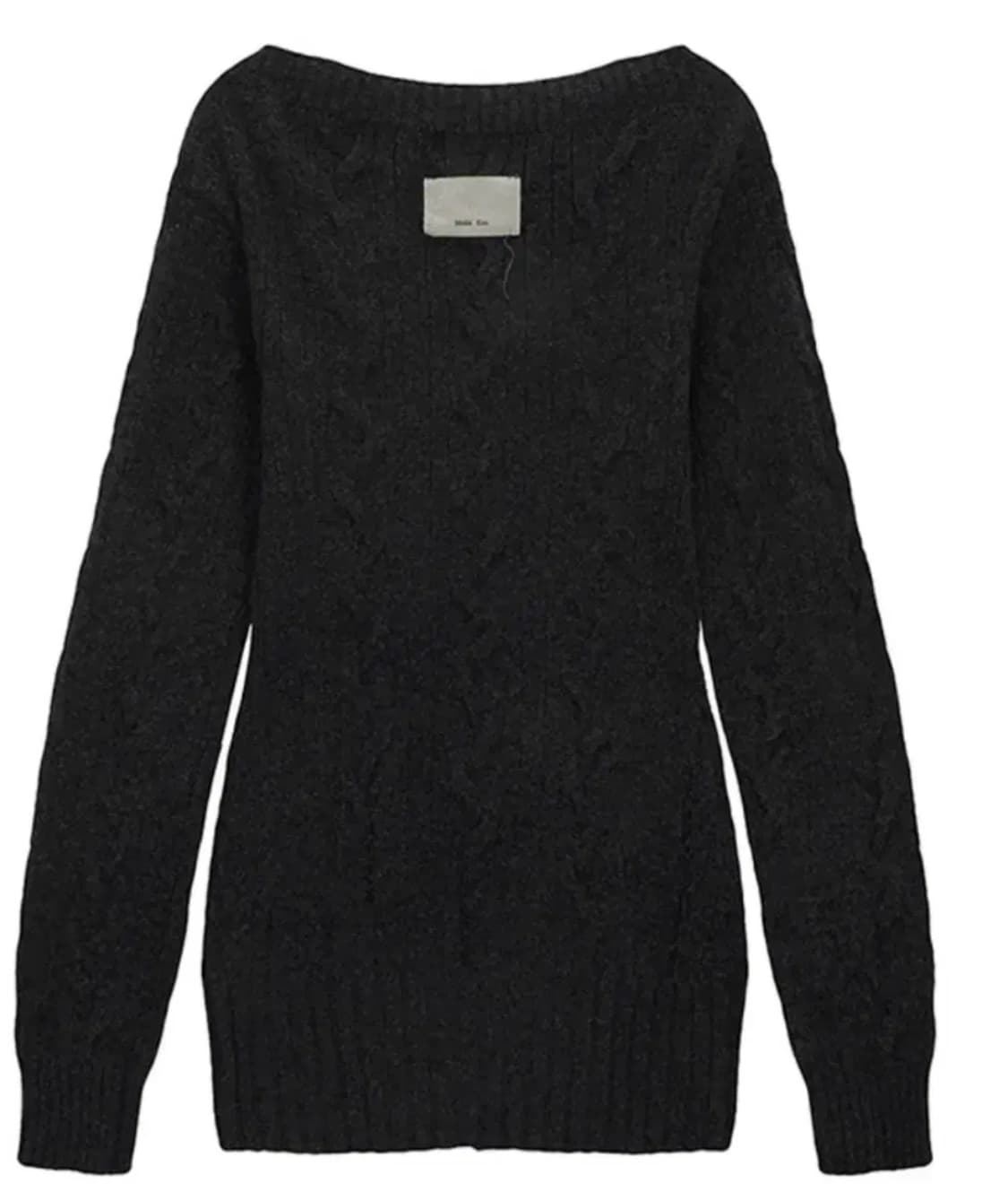 DAMAGE POINT CABLE KNIT DRESS 상품이미지3