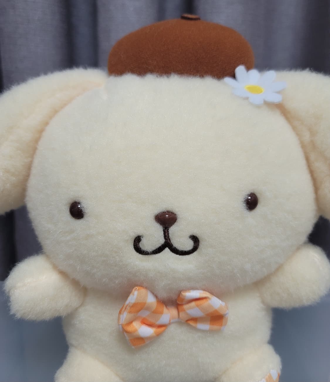 산리오 폼폼푸린 플라워체크 인형 25cm 중형 봉제인형 정품 상품이미지2