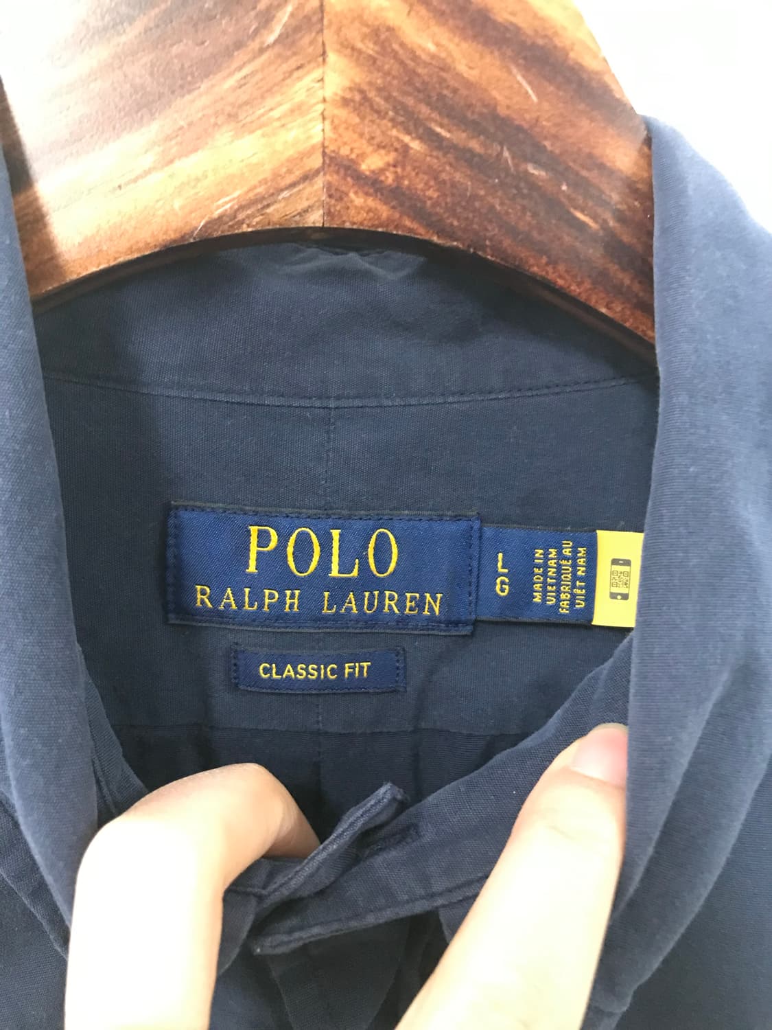 폴로 랄프로렌 네이비 솔리드 셔츠 상품이미지7