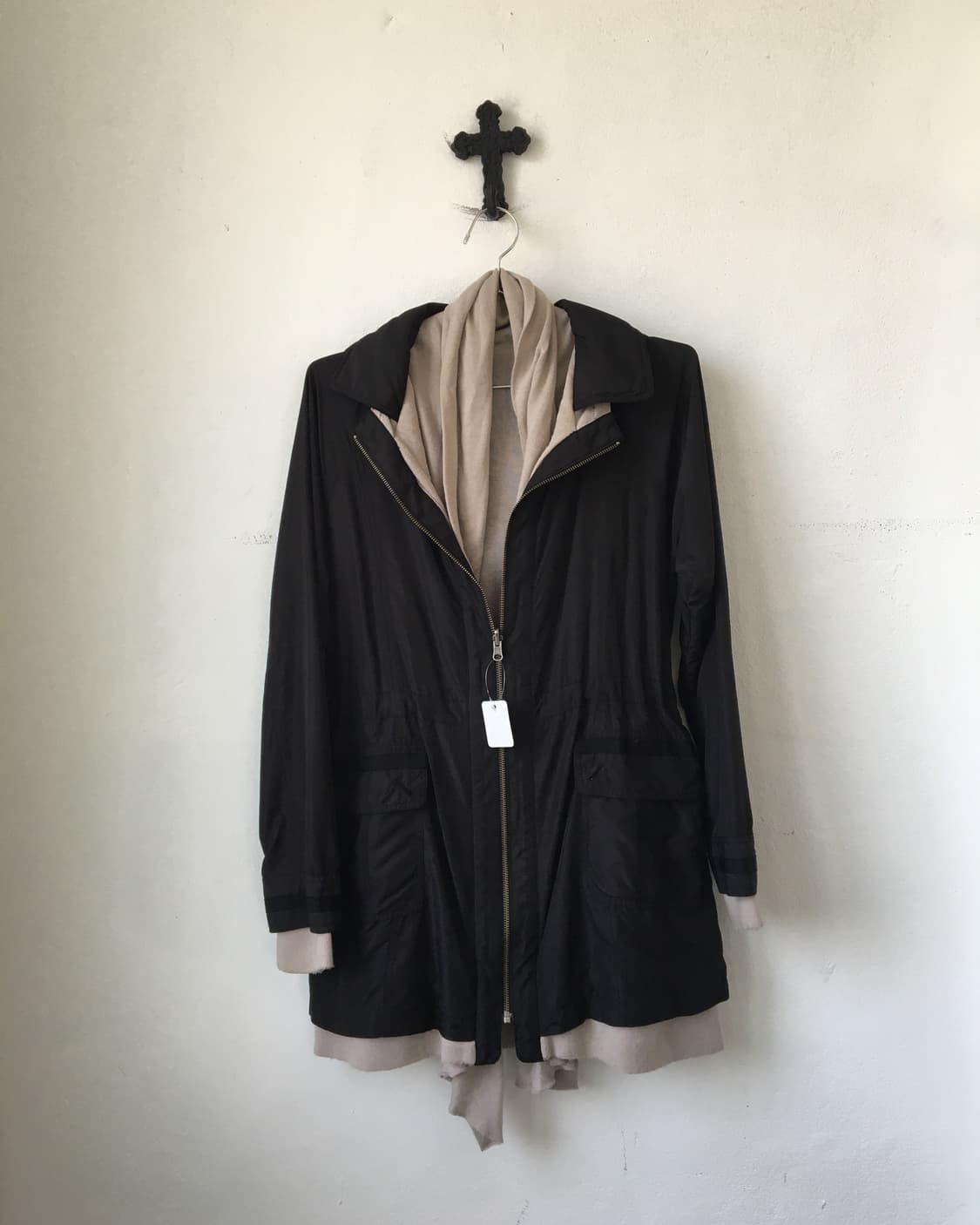 reversible Drape layered point jacket 상품이미지1