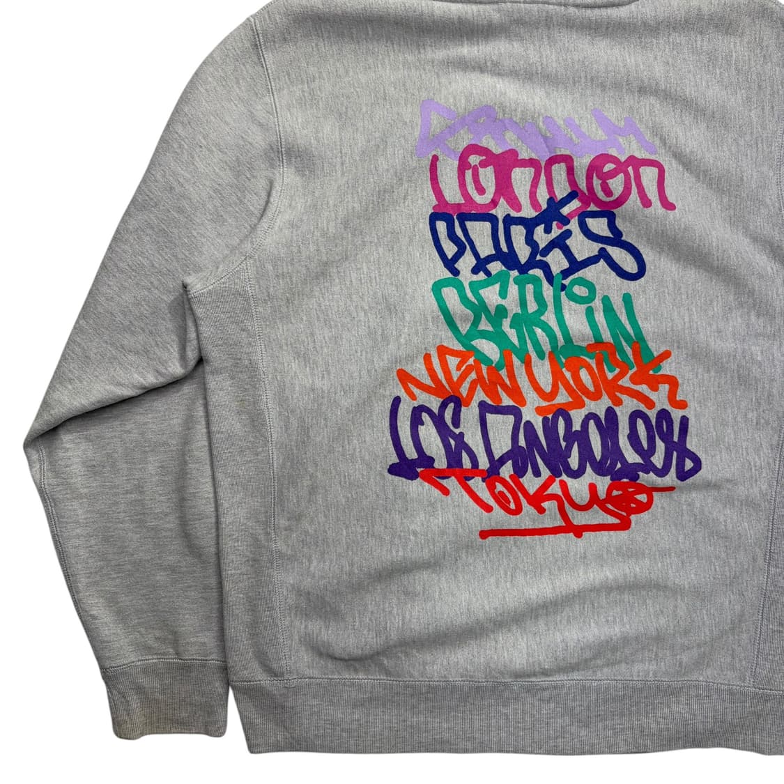 인디펜던트 X SNS! 백 프린팅 로고 그레이 후드티 M 상품이미지3