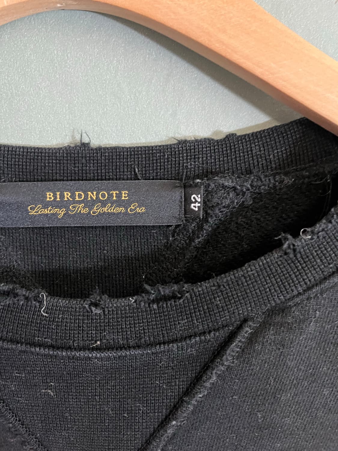 STANDARD DOUBLE-V SWEAT SHIRTS 블랙 상품이미지3