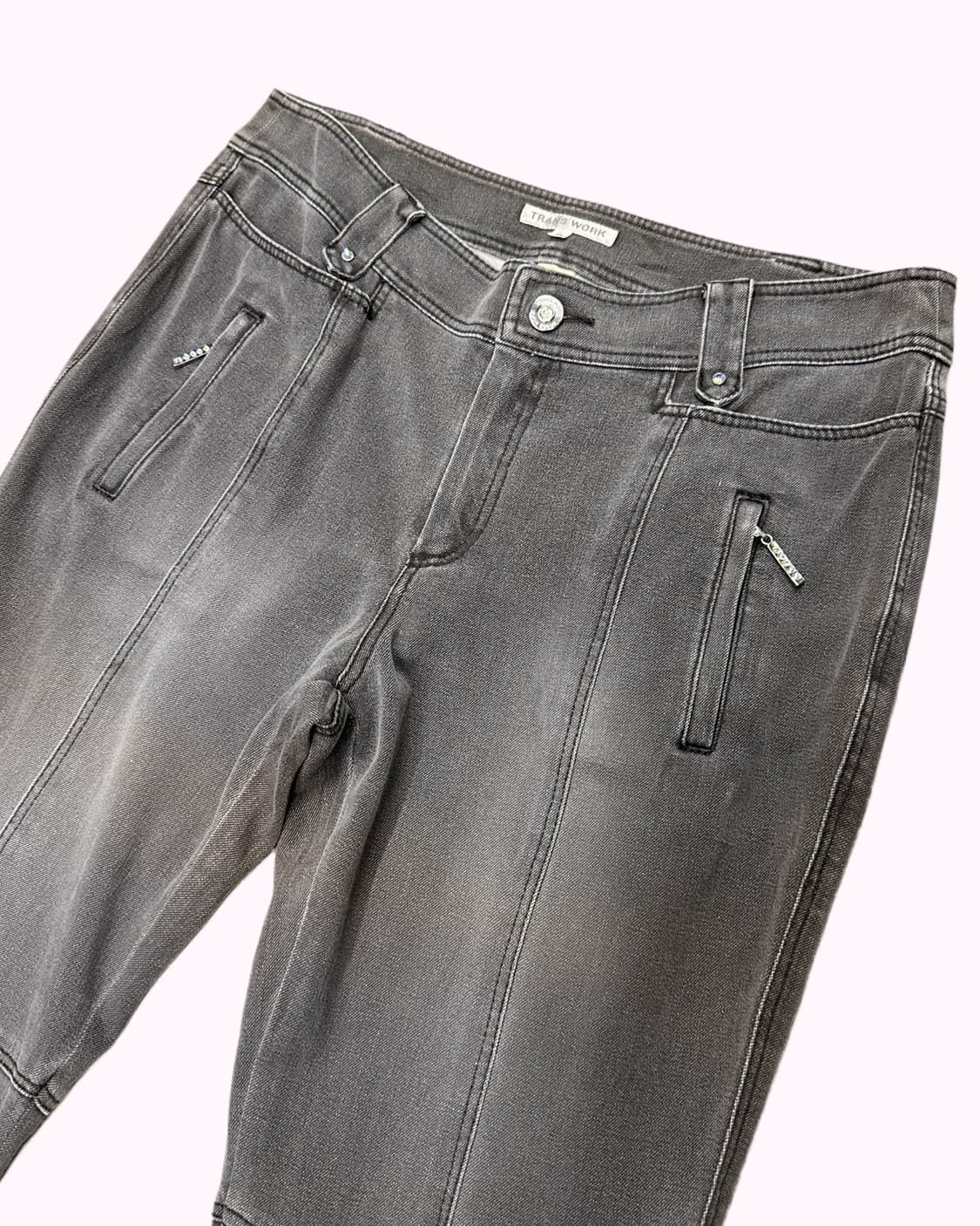 low-rise cubic grey boots-cut jean 상품이미지3