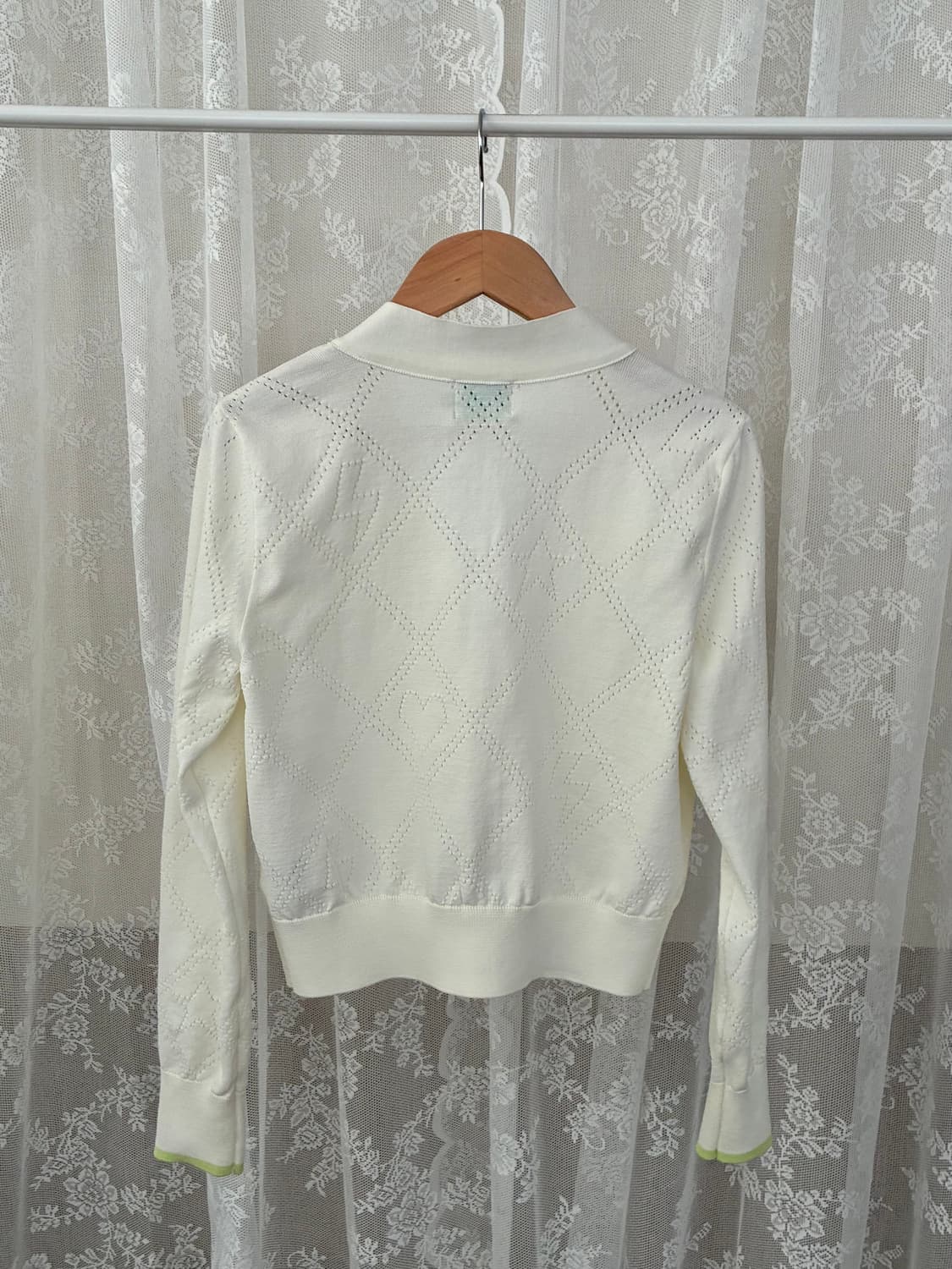 S) 한섬 SJYP 아일렛 가디건 아이보리 상품이미지2