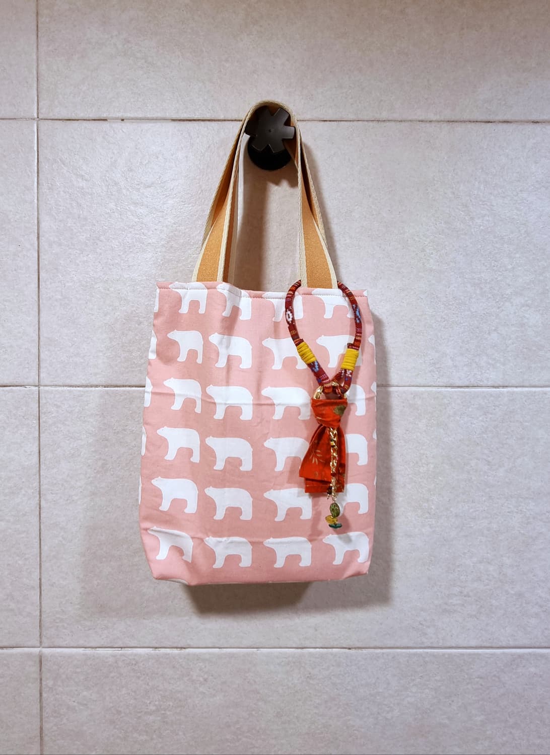 북극곰의 대이동 토트백 (핑크) 상품이미지1