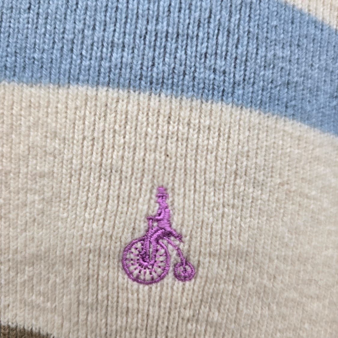 빈폴 여성 스트라이프 긴팔 모 니트 상품이미지2