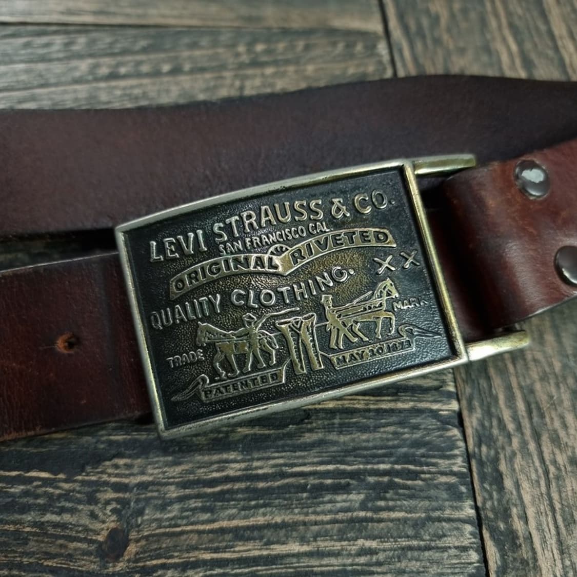 [리바이스] 리얼 카우 레더 빅로고 버클 소가죽 벨트 M18954 상품이미지4