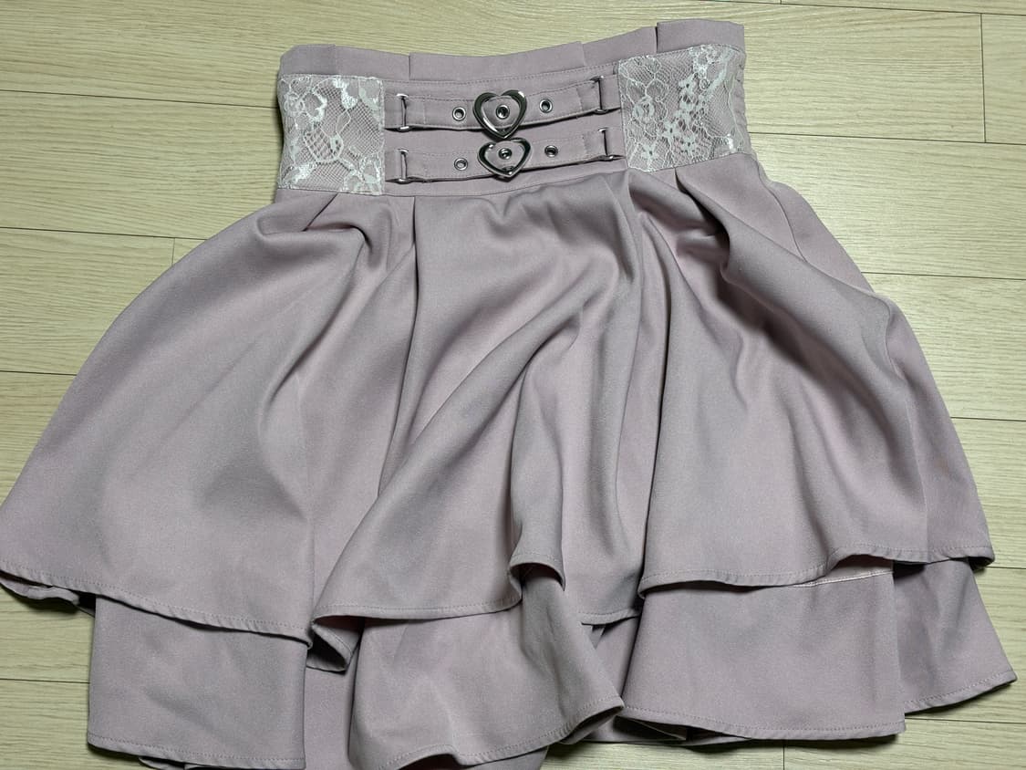 앙크루즈 ank rouge 스커트 핑크 양산형 지뢰계 양지뢰 상품이미지1